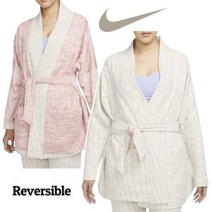 🌼SALE🌼 NIKE 1X Yoga Therm-FIT Lux Oversized Plus Revisable Soft Jacquard Top